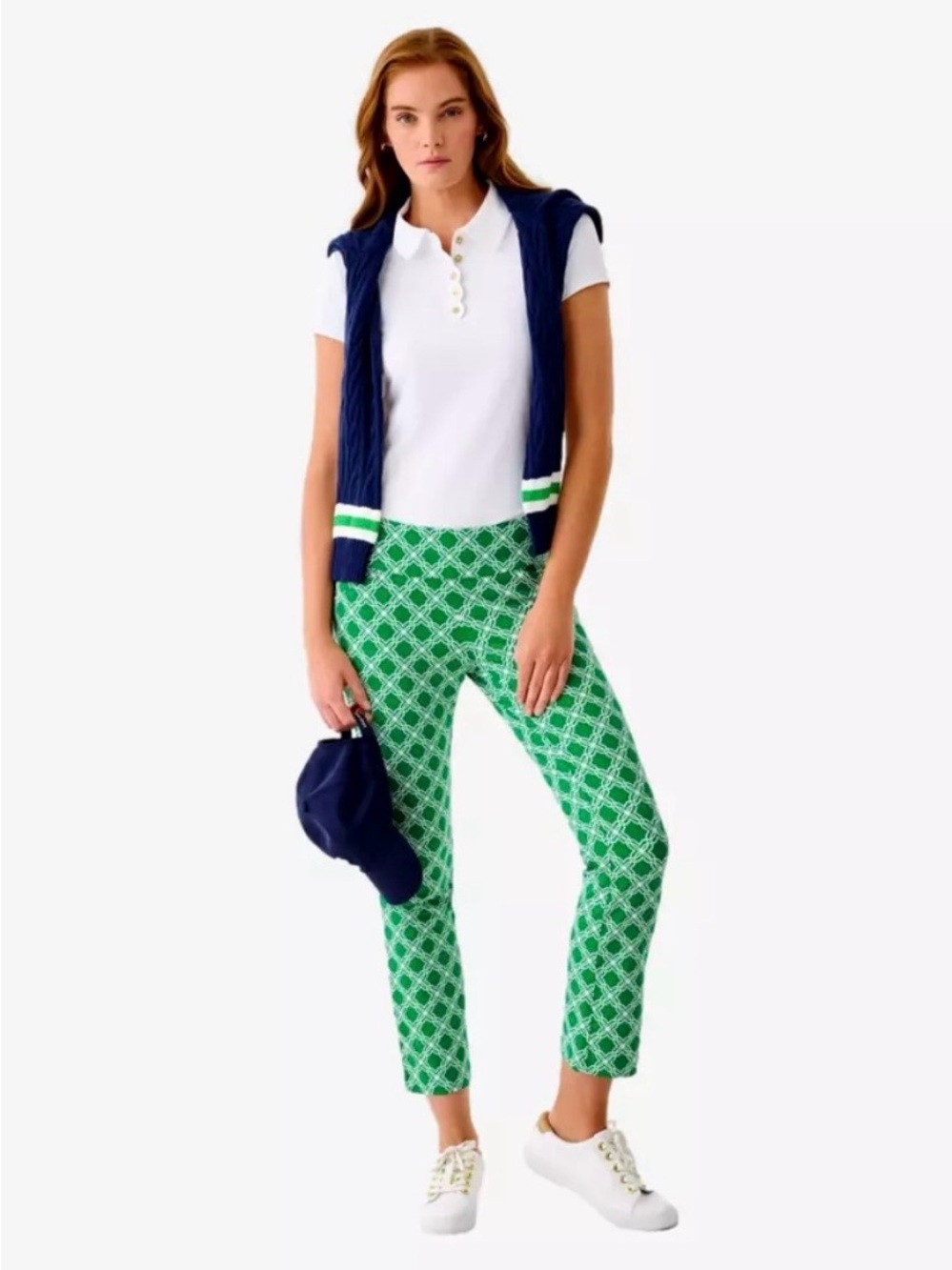 Lilly Pulitzer Corso Kick Flare Pant- Bamboo Green- Boo Green Open Butterfly 4